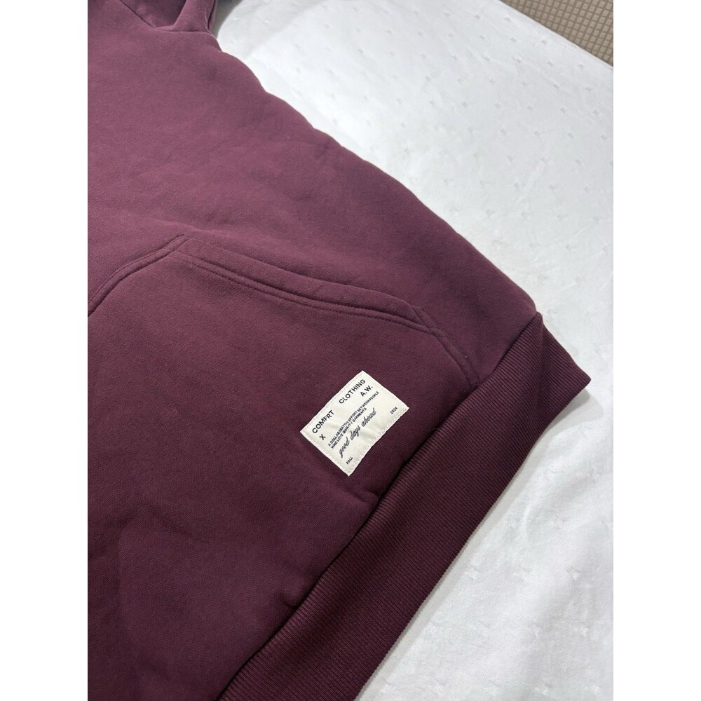 Comfrt Affirmation Collection Volume 9 Hoodie Mega Maroon Purple Burgundy Size L - Picture 10 of 16